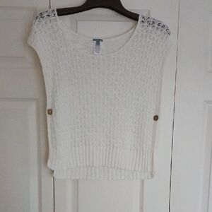 Charlotte Russe Cream Knit Sweater